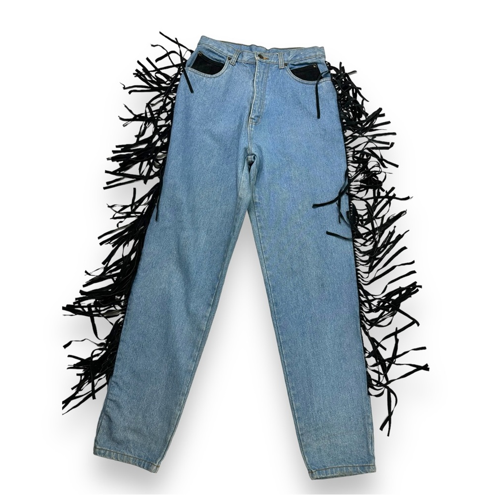 1980s “Seruchi” Fringe Jeans